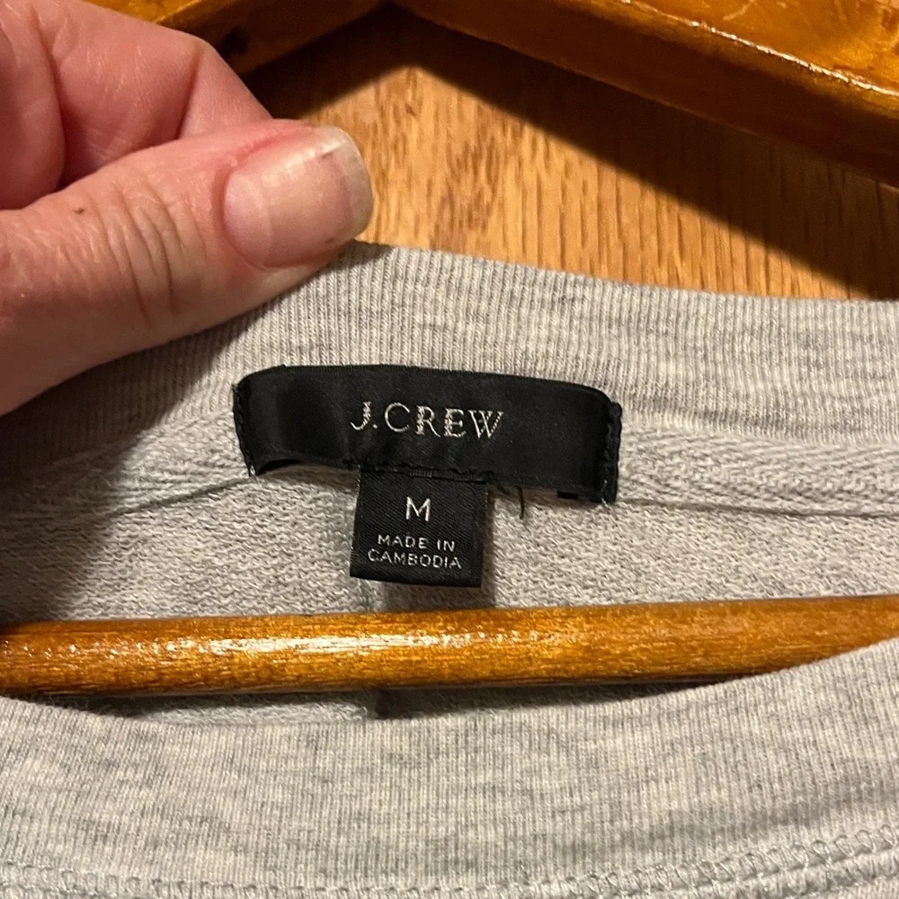 J. Crew Light Gray Knit Top
